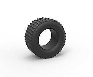 Dirt dragster rear tire Scale 1 to 25