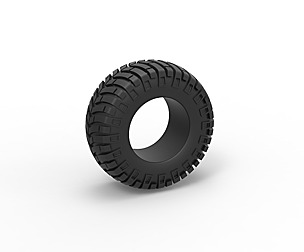 Offroad tire 6 Scale 1 to 25