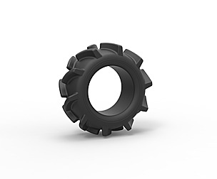 Offroad tire 9 Scale 1 to 25