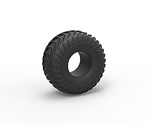 Offroad tire 10 Scale 1 to 10