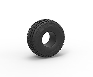 Offroad tire 11 Scale 1 to 10
