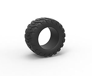 Offroad tire 15 Scale 1 to 25