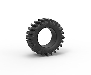 Offroad tire 21 Scale 1 to 25