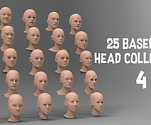 25 Basemesh head collection 4