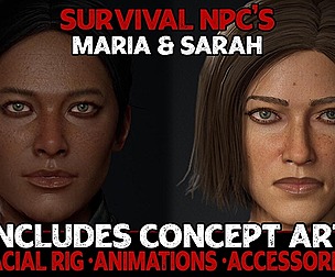 Survival NPC's - Maria and Sarah - Two Pack [UE4]