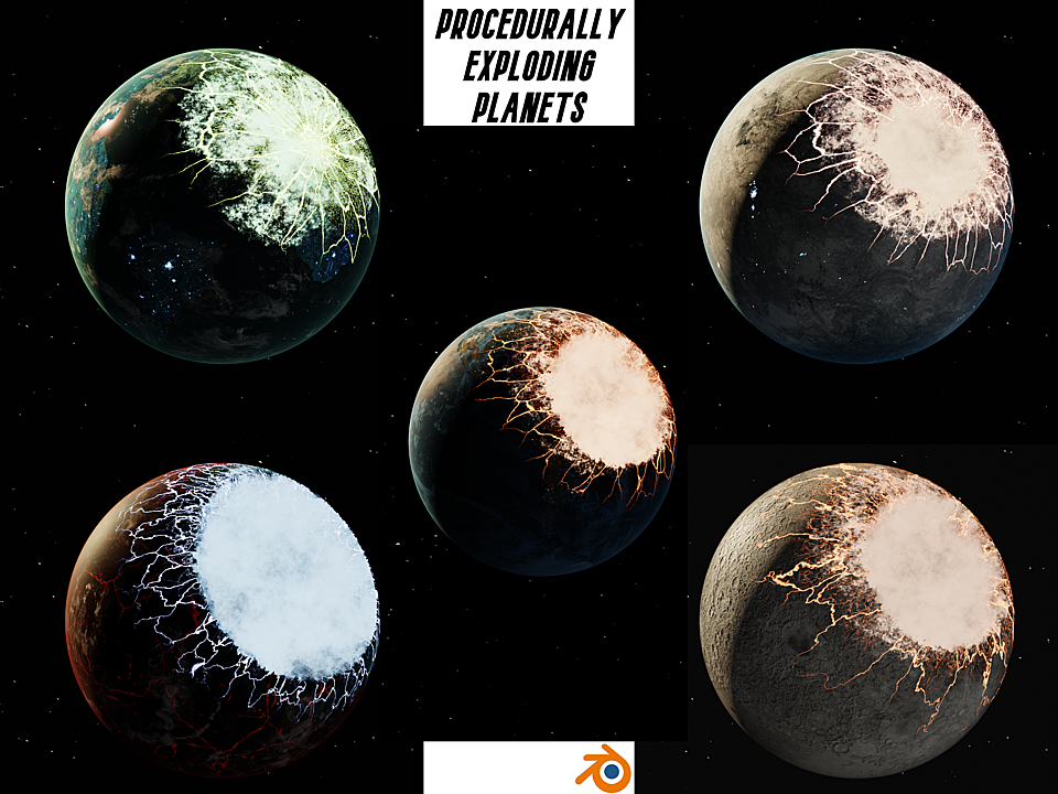 Exploding Earth Scene