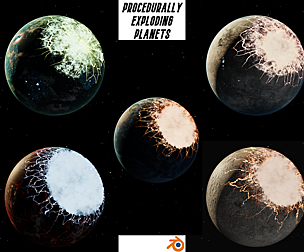 Exploding Earth Scene