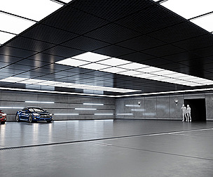 Modern Underground Car Garage