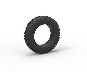 Military tire Scale 1 to 10