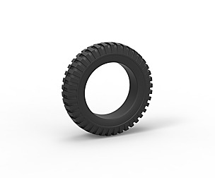 Military tire 3 Scale 1 to 10
