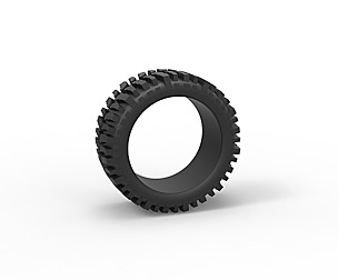 Low profile tire for lifted trucks 1:10