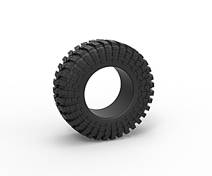 Mud tire 2 Scale 1 to 10