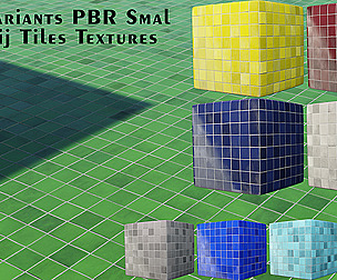 12 Vartiants PBR Small Zelij Tails Textures