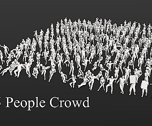 Crowd Set-01 275 Lowpoly People
