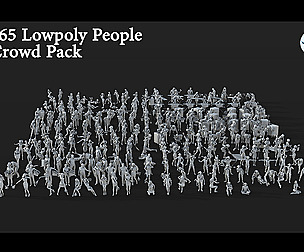 Crowd Set-02 265 Lowpoly People