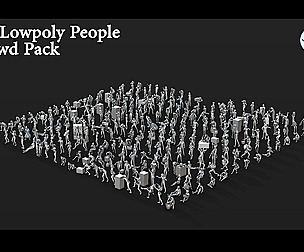 Crowd Set-05 269 Lowpoly People