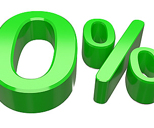 Green Zero Percent Sign