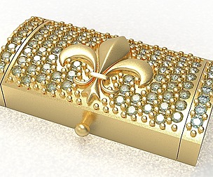 bracelet clasp_ lock12mm X 24mm