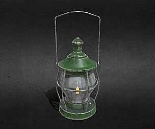 Stylized medieval kerosene lamp