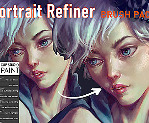 Portrait Refiner Brushes for Clip Studio Paint