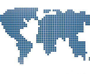 World map Cubes