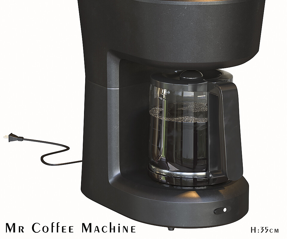 Set of Mr Coffee Machine (3DsMAX Blender C4D)