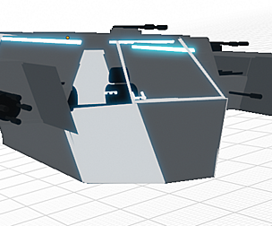 3D Sci-fi Spaceship