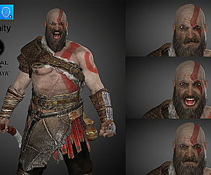 God Of War kratos model