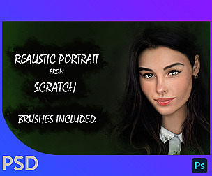 Bagdona Portrait Detailed Tutorial PSD