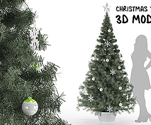 3D Christmas tree