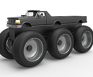 Monster Truck 6x6 concept