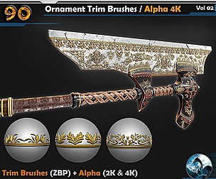 90 Ornament Trim Brushes Vol 02