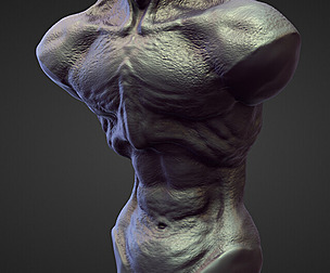 TORSO4 high poly sculpt