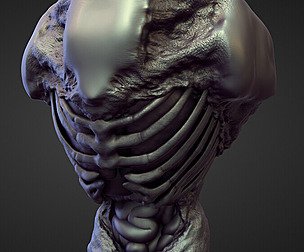 TORSO8 high poly sculpt