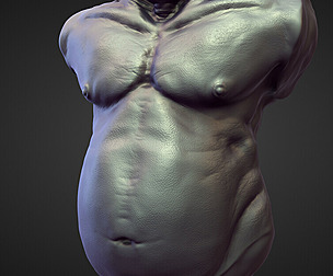 TORSO15 high poly sculpt