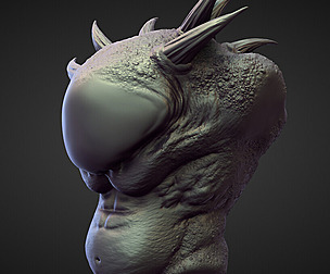 TORSO25 high poly sculpt