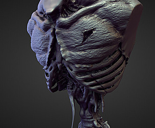TORSO31 high poly sculpt