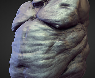 TORSO33 high poly sculpt