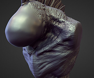 TORSO35 high poly sculpt