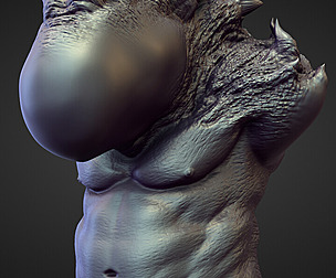 TORSO37 high poly sculpt