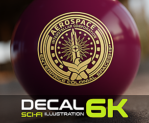 DECAL LOGO SCI-FI 003