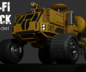 Sci-Fi Truck - FK rigged