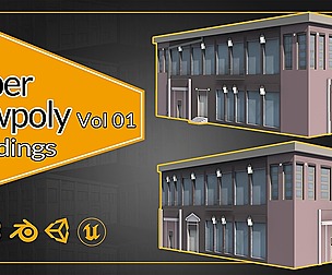 20 Super Low-Poly buildings