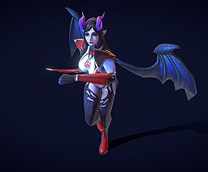Fantasy Chess RPG Character - Succubus