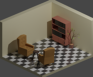isometric room