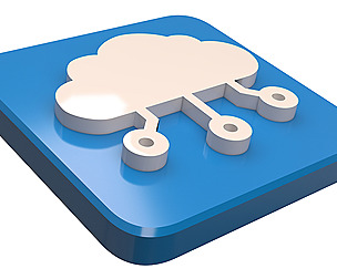 Digital Cloud Icon