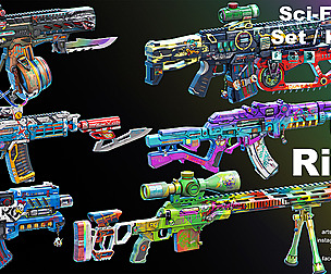 Sci-Fi Rifles Set / Kitbash