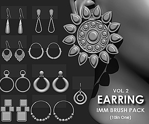 Earring IMM Brush Pack 10 in One vol.2
