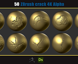 50 Zbrash concrete and stone cracks 4K Alpha