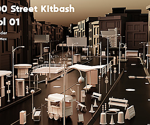 100 Street Kitbash_Vol.01